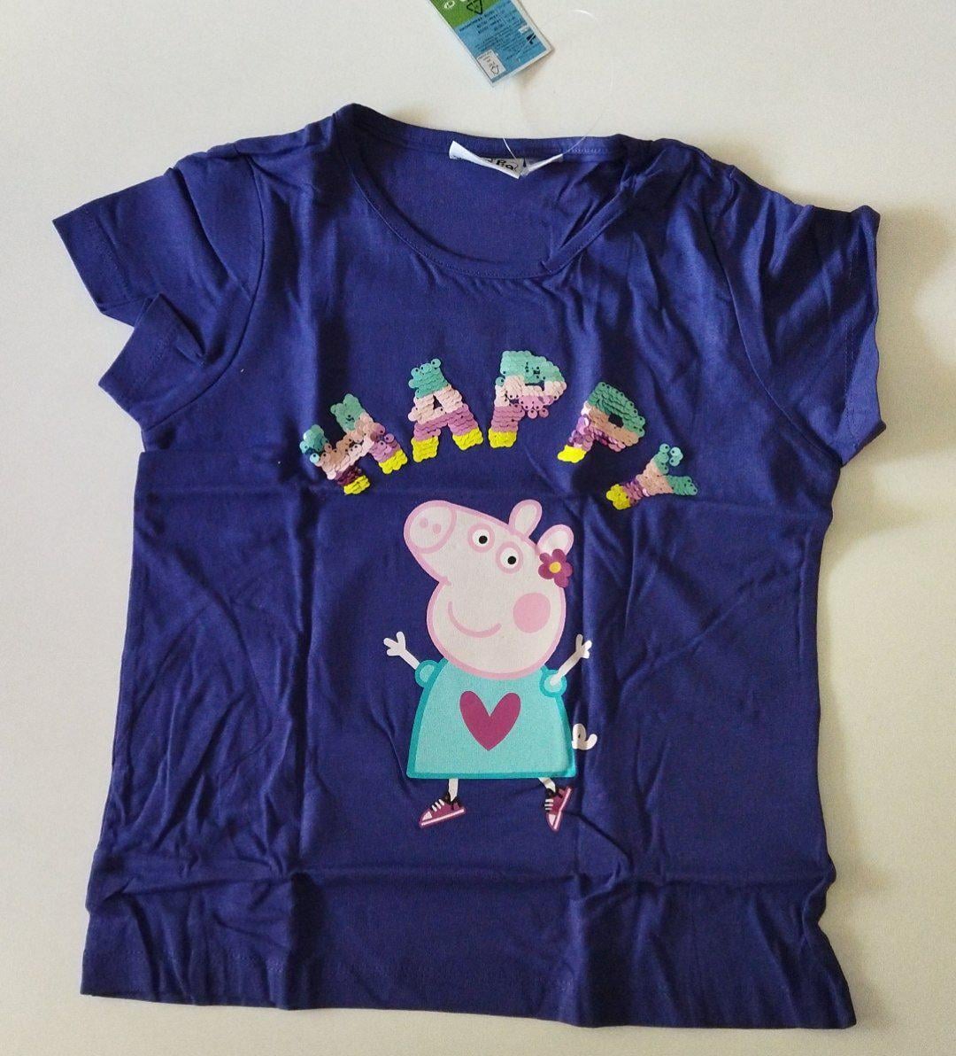 Футболка з паєтками для дівчинки Peppa Pig 122-128 см