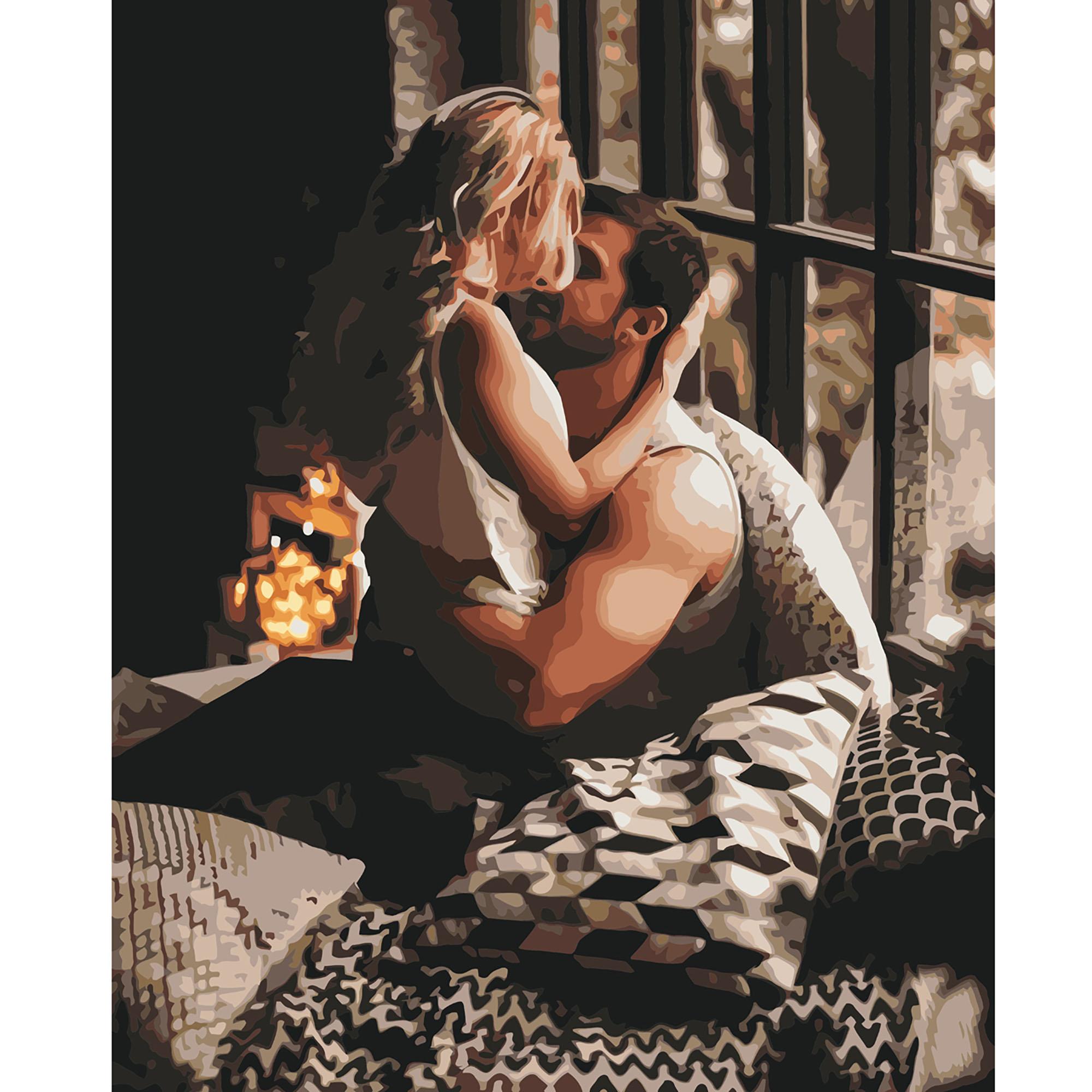 Картина за номерами Strateg Затишні обійми 40x50 см (VA-2989)