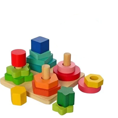 Деревянная игрушка Limo Toy Геопирамидки (MD 1190)