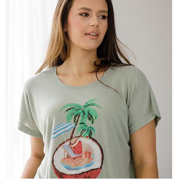 Піжама жіноча бавовняна шорти/футболка 2XL (8747) - фото 7 Піжама жіноча бавовняна шорти/футболка 2XL (8747) - фото 7