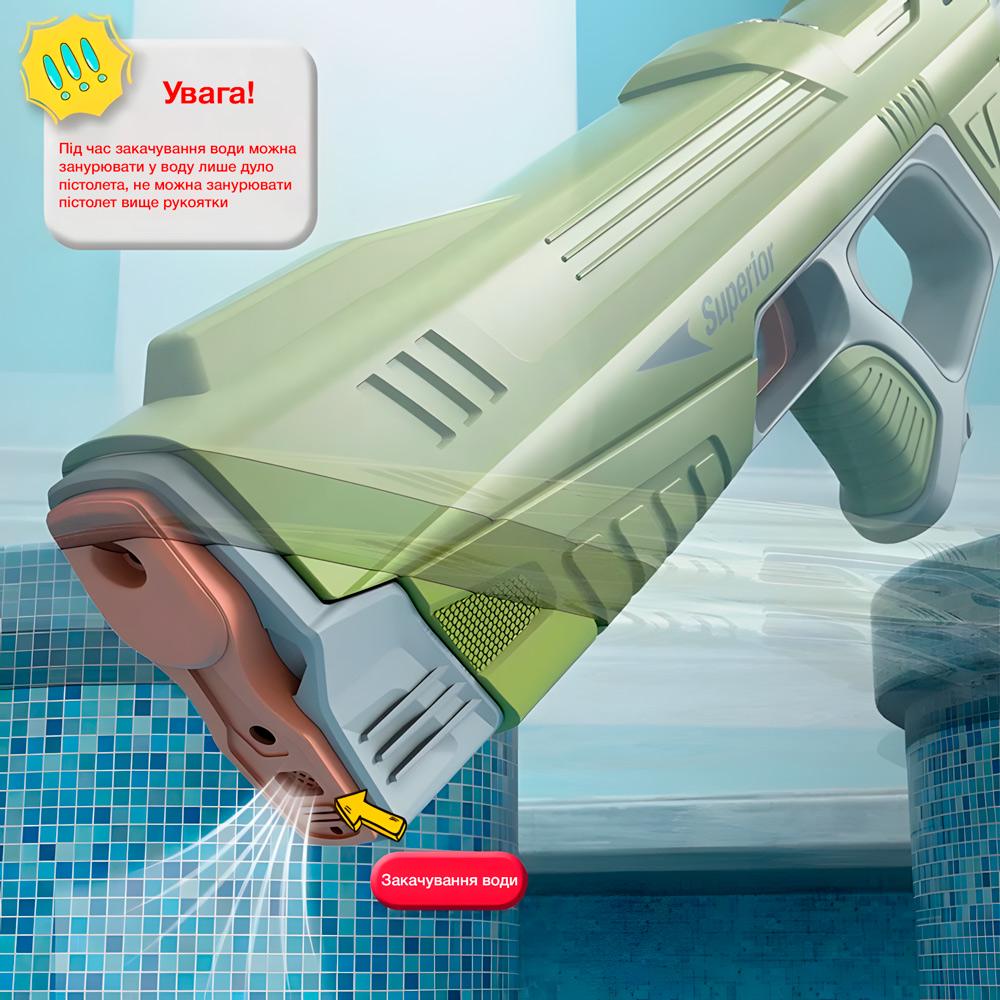 Водяной пистолет-бластер Superior с автоматической закачкой воды 2302B - фото 4 Водяной пистолет-бластер Superior с автоматической закачкой воды 2302B - фото 4