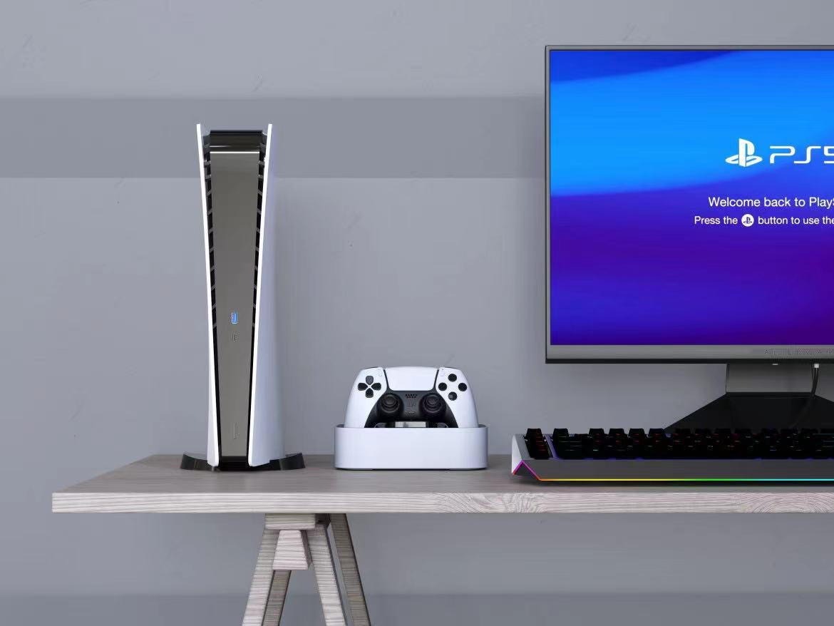 Зарядная станция Xindeli PS5 для геймпада PlayStation 5 Dualsense Белый - фото 5 Зарядная станция Xindeli PS5 для геймпада PlayStation 5 Dualsense Белый - фото 5