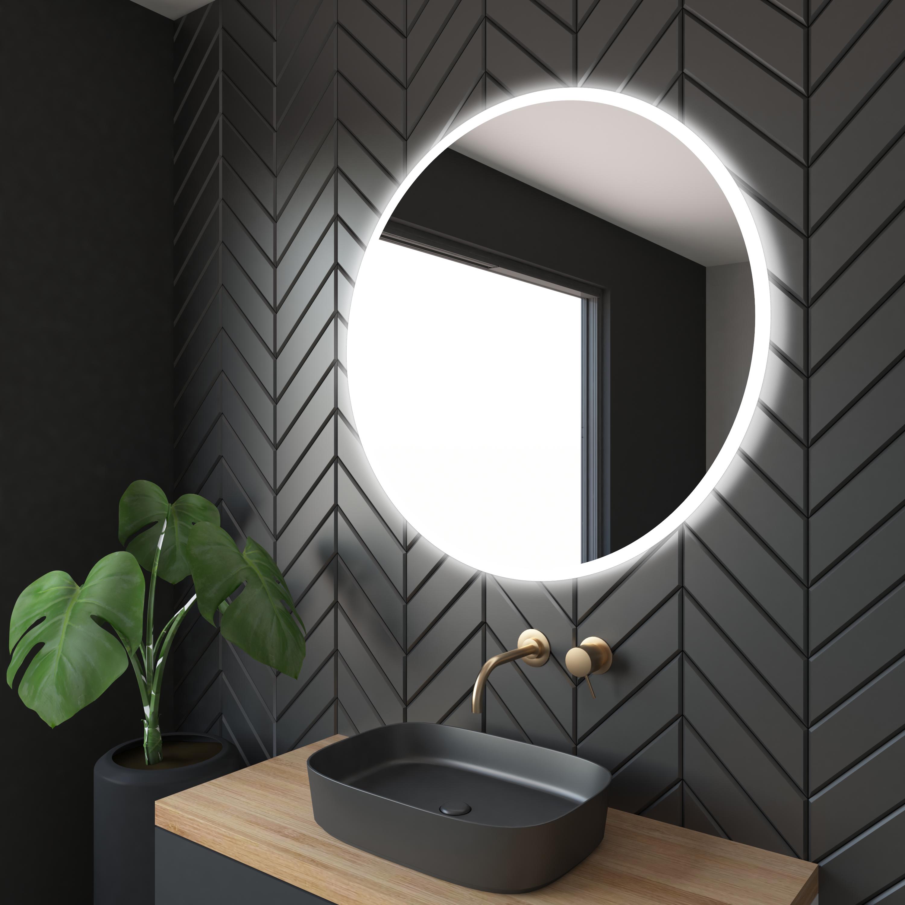 Зеркало Dim Dzerkal VUBO с LED-подсветкой 100х100 см (13340)