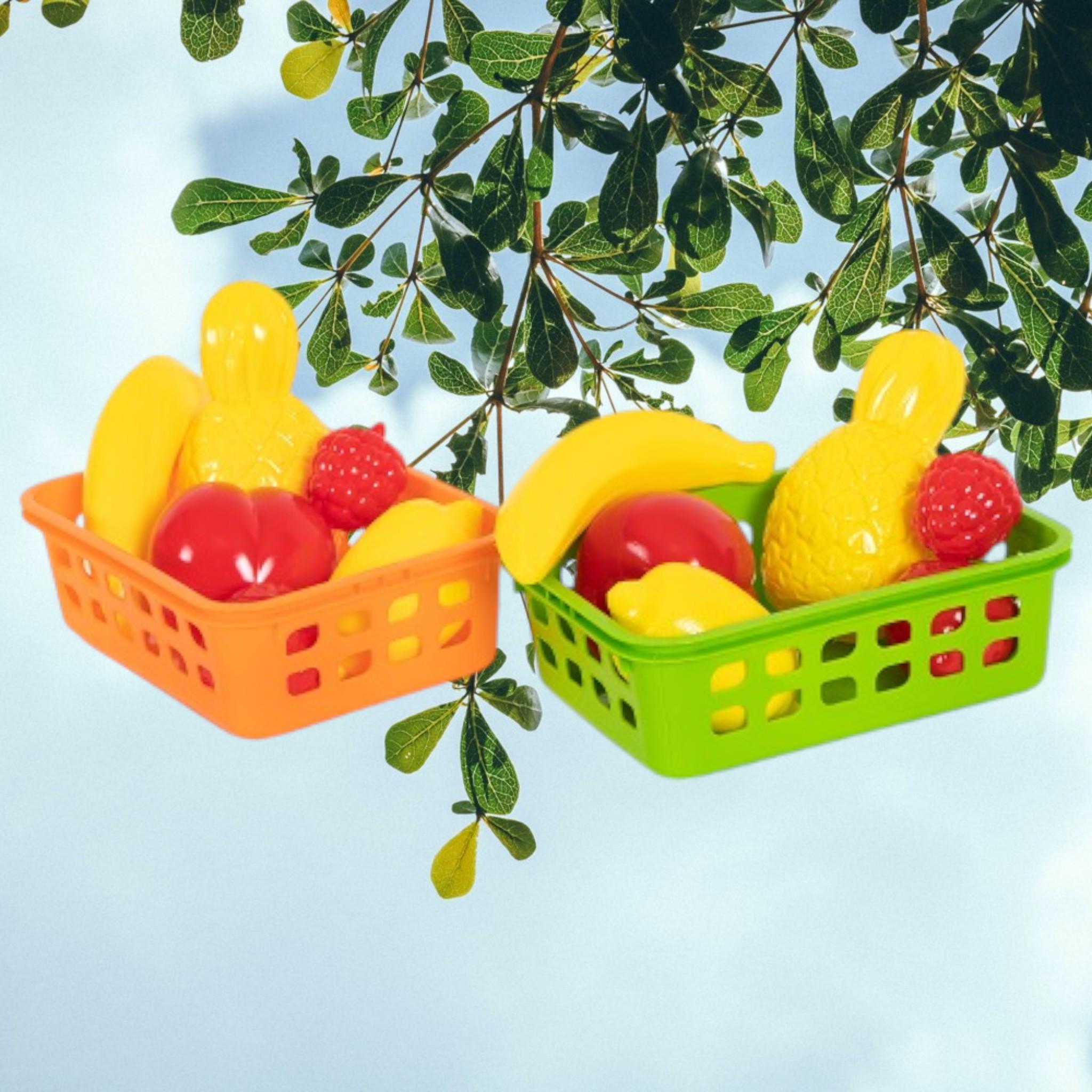 Ігровий набір Bamsic Кошик фруктовий маленький 6 предметів (G_010/12) - фото 2 Ігровий набір Bamsic Кошик фруктовий маленький 6 предметів (G_010/12) - фото 2