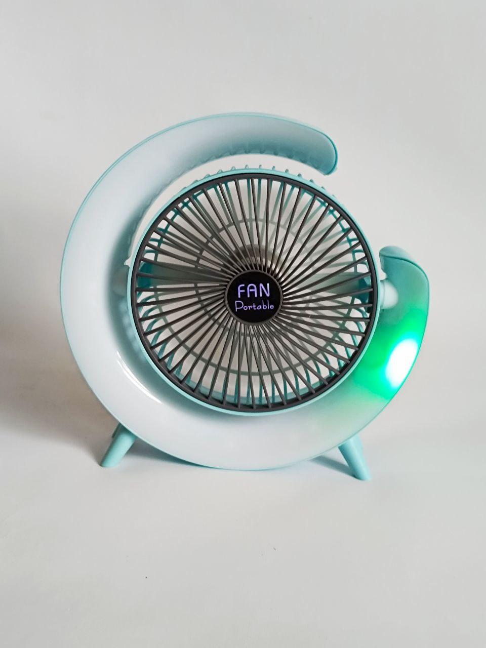 Вентилятор настольный F13 с аккумулятором и RGB подсветкой (2633809265) - фото 2 Вентилятор настольный F13 с аккумулятором и RGB подсветкой (2633809265) - фото 2