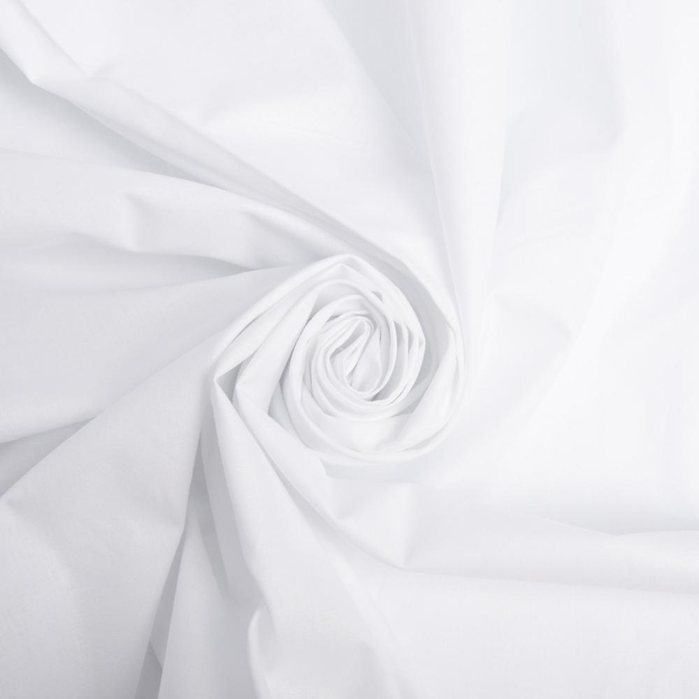 Ткань бязь ранфорс для постельного белья v-01 2,4 м Белый (23186)