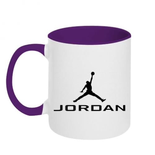 Чашка двухцветная Jordan 320 мл Белый с фиолетовым (462875-41-46744)