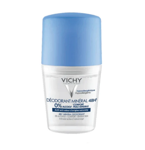 Дезодорант кульковий Vichy Deodorant Mineral 48h 0% Alcool 50 мл (2636736105)