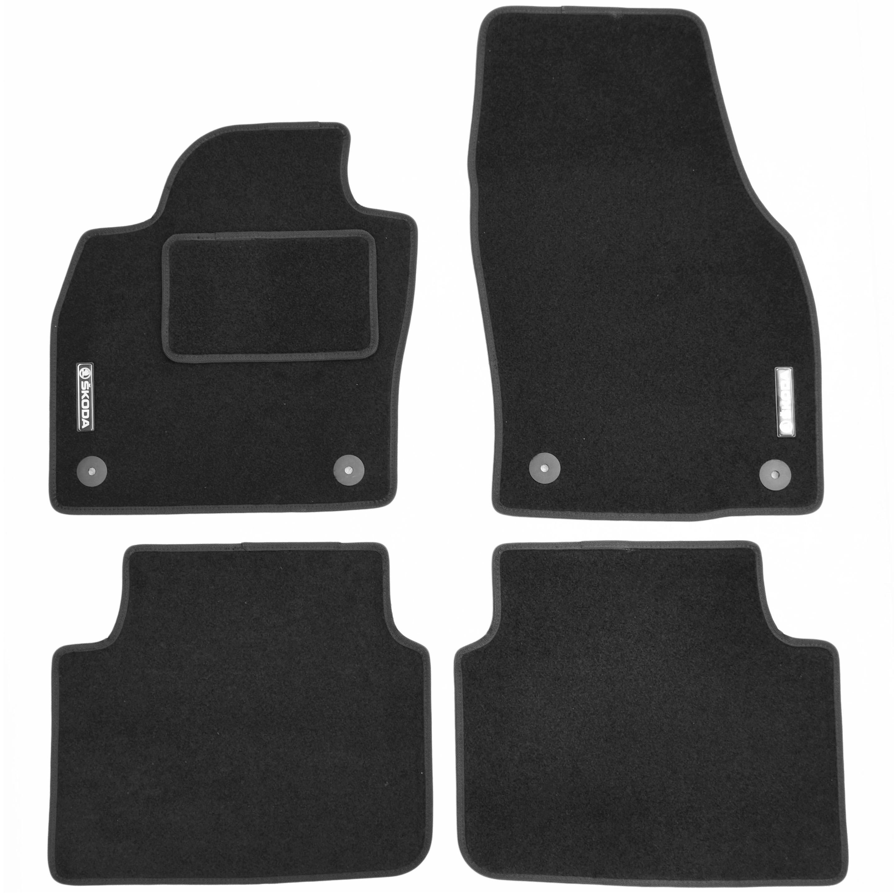 Коврики в салон для Skoda Scala '19 текстильные Стандарт Черный