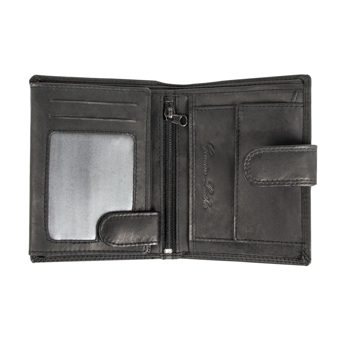 Кошелек кожаный мужской JCB NC36MN Black (JCB NC36MN BLK) - фото 3