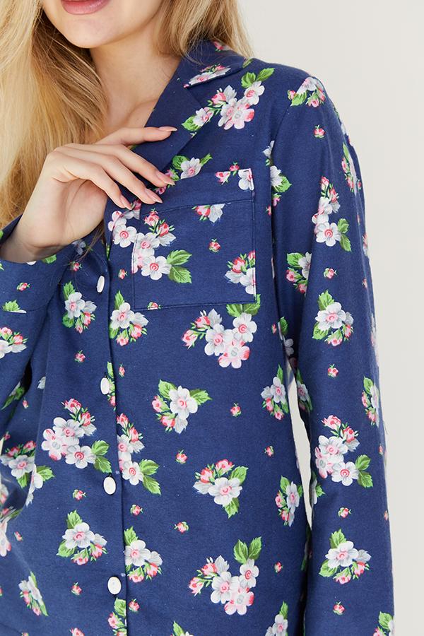 Пижамный костюм фланелевый Forly с брюками XL Inflorescence (FL0057-67-69_XL) - фото 4 Пижамный костюм фланелевый Forly с брюками XL Inflorescence (FL0057-67-69_XL) - фото 4