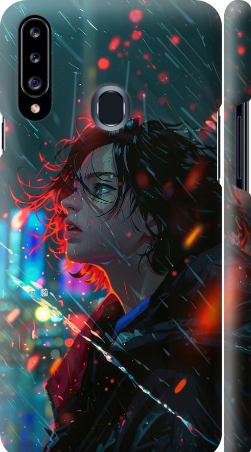 Чехол на Samsung Galaxy A20s A207F Ночные огни (6096m-1775-42517)