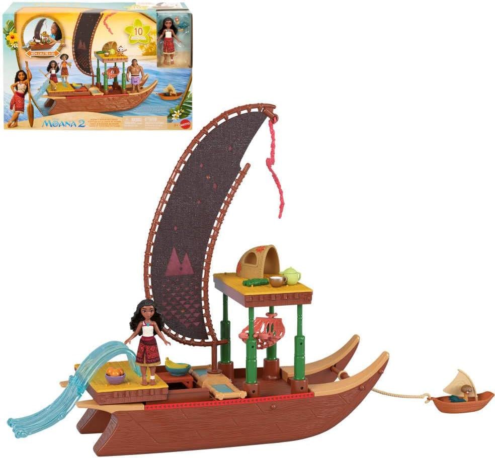 Ігровий набір Mattel Disney Moana 2 Пригодницьке каное (JBT54)