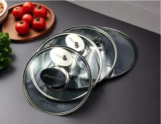Набір каструль зі сковорідками Kamille з кришкою 1,3л/ 1,5л /2,3/4,5 2 шт. (4437) - фото 2 Набір каструль зі сковорідками Kamille з кришкою 1,3л/ 1,5л /2,3/4,5 2 шт. (4437) - фото 2