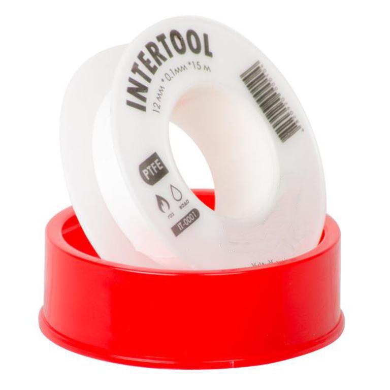 Стрічка тефлонова фум Intertool політетрафторетиленова 1x12 мм 15 м (000026413) - фото 4 Стрічка тефлонова фум Intertool політетрафторетиленова 1x12 мм 15 м (000026413) - фото 4