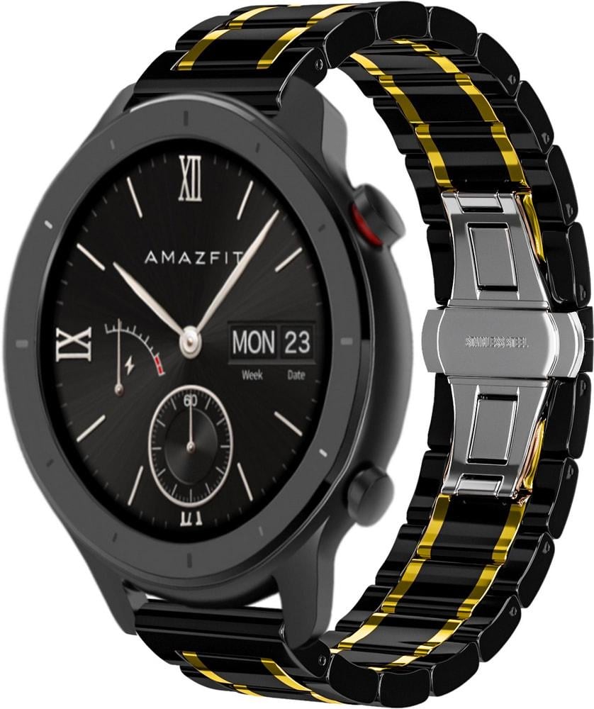 Ремешок керамический Ceramo для Amazfit GTR 42 мм Black/Gold (28736-02)