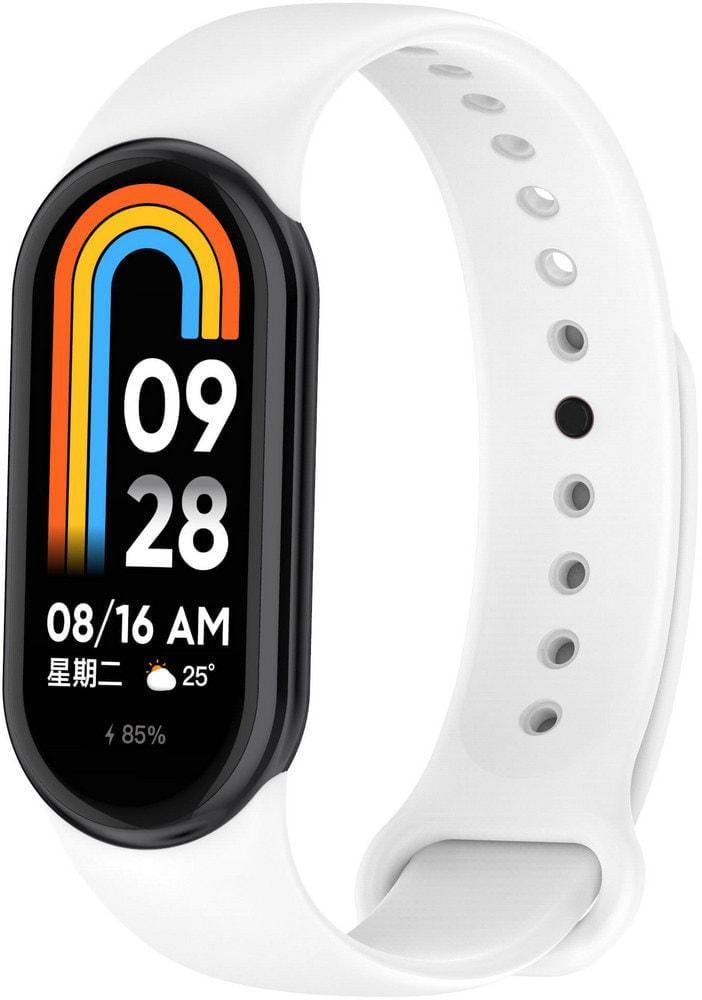 Ремешок Jsota для Xiaomi Mi Smart Band 8 силиконовый White (33073-29)