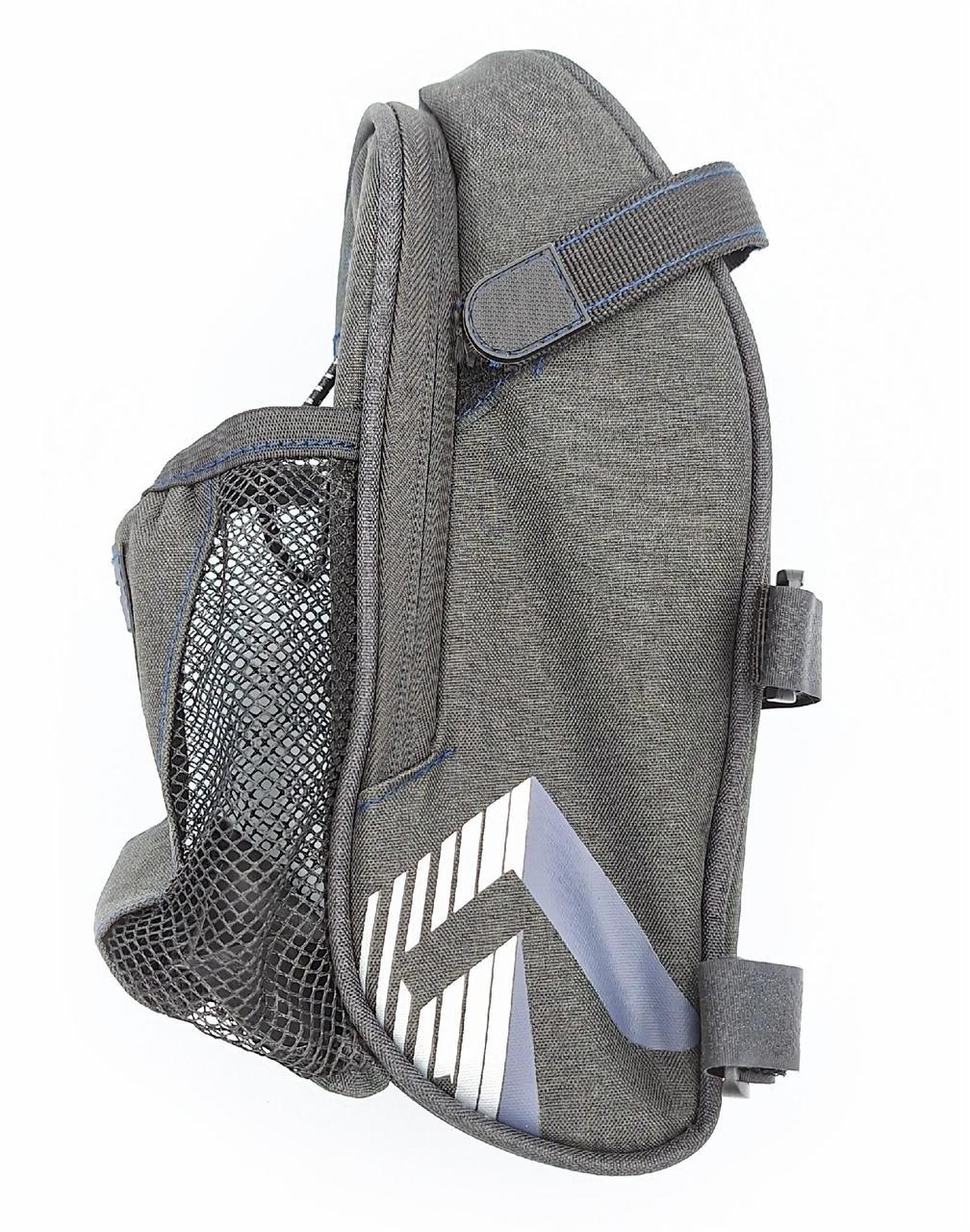 Велосумка подседельная Roswheel с карманом для фляги Серый (G0000450)