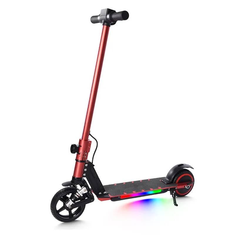 Электросамокат E-Scooter ES3 LED амортизатор Красный