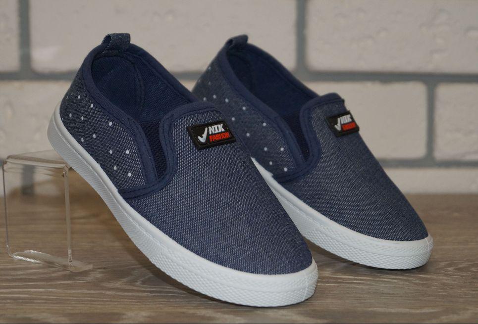 Слипоны детские джинсовые Blue Rama р. 27 15,5 см Синий (31537-27) - фото 6