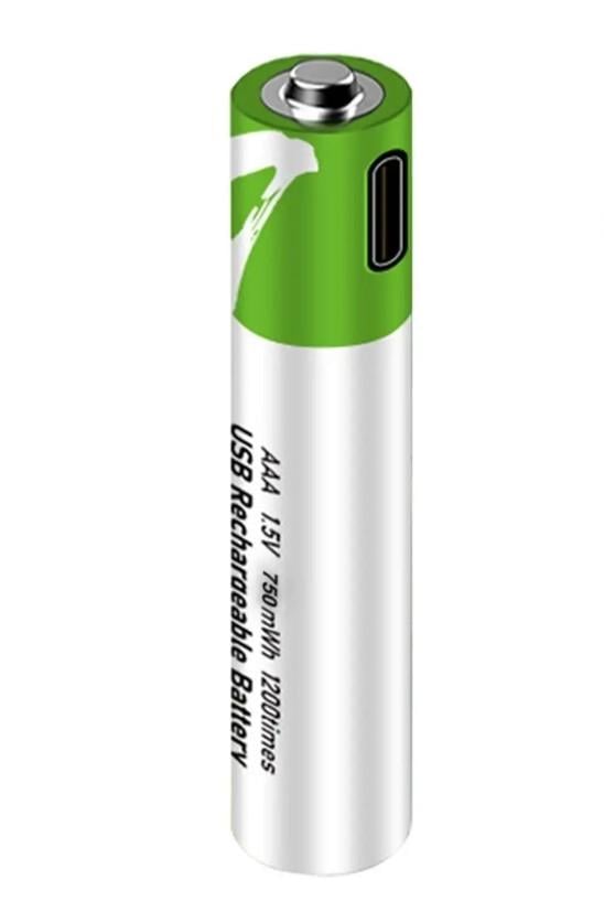 Аккумулятор AAA Smartoools 500 mAh мизинчиковый Li-Ion со встроенной зарядкой Type-C 1,5V выпуклый плюс (19325)