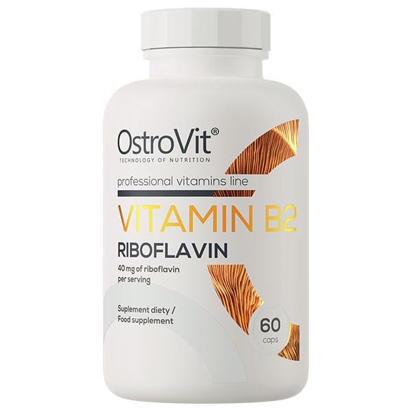 Витамин B для спорта OstroVit Vitamin B2 Riboflavin 60 капс. (000025072)