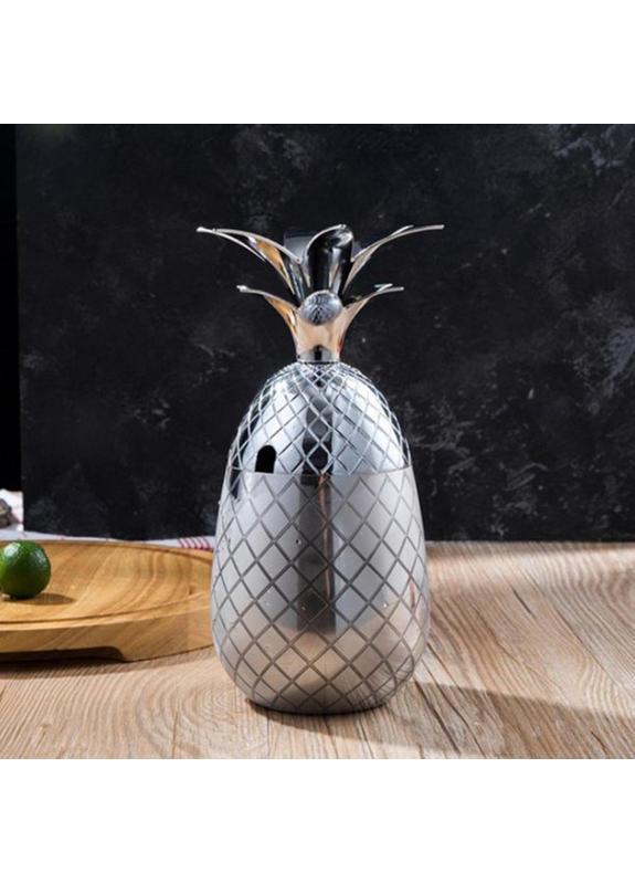 Бокал для коктейлей Pineapple из нержавеющей стали 500 мл Серебряный (402761) - фото 4 Бокал для коктейлей Pineapple из нержавеющей стали 500 мл Серебряный (402761) - фото 4