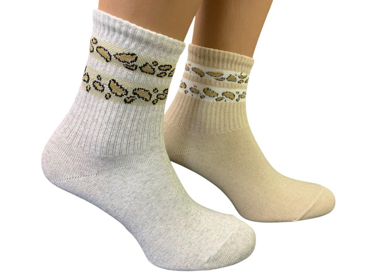 Носки женские средние SS Лео р. 35-38 12 пар Белый/Серый/Бежевый (60493) - фото 2
