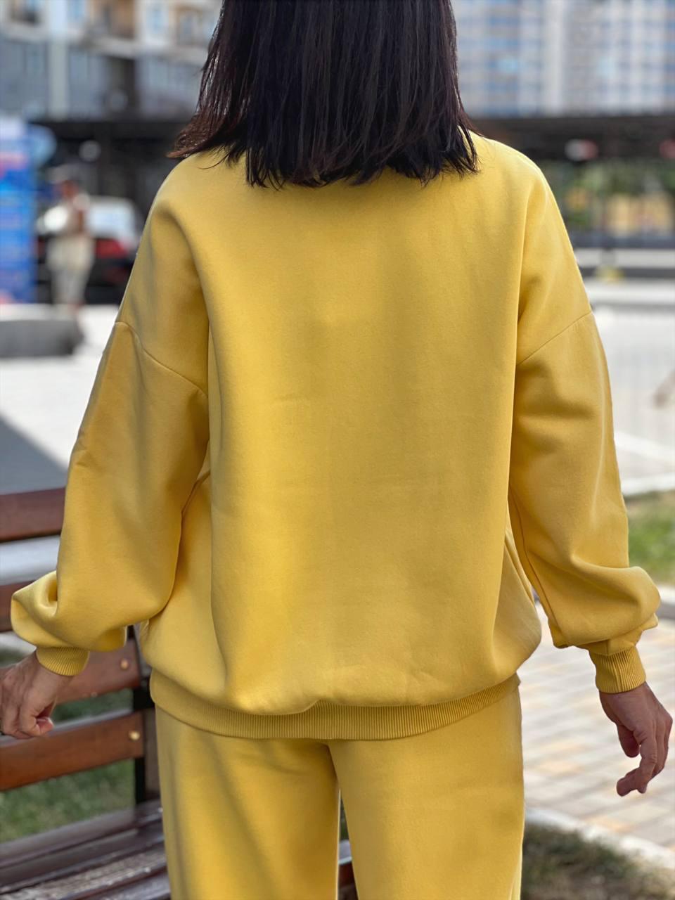 Світшот жіночий PEPPER MINT 24-05 подовжений вишивка заєць утепленний XL Жовтий (1144) - фото 7 Світшот жіночий PEPPER MINT 24-05 подовжений вишивка заєць утепленний XL Жовтий (1144) - фото 7