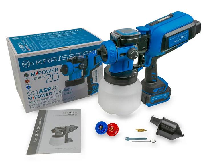 Краскопульт KRAISSMANN 503 ASP 20 MP 4000 мАг акумуляторний - фото 11