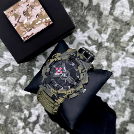 Наручные часы Patriot 005CMGRSU ВСУ Паракордовый ремешок с коробкой Army Green - фото 3