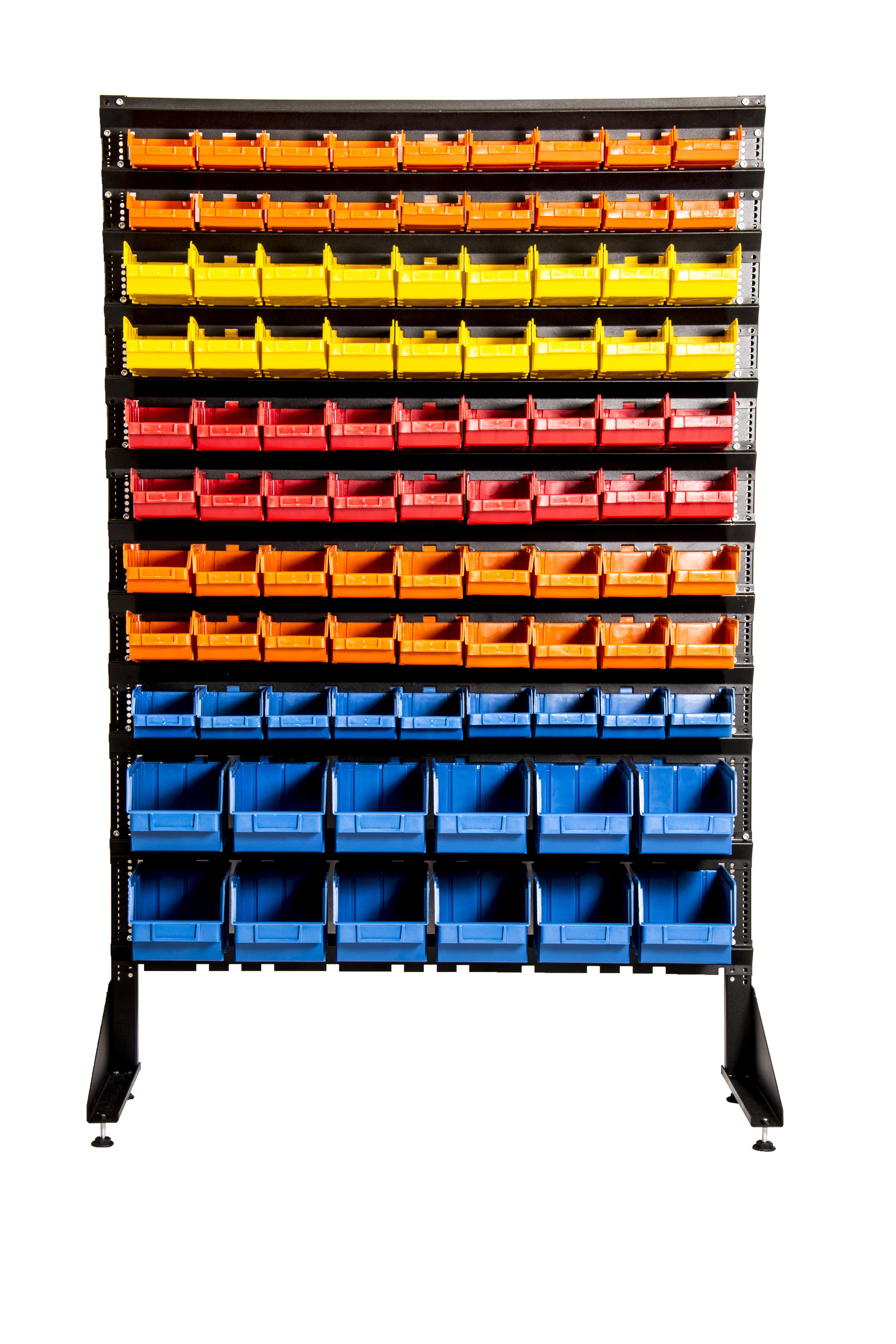 Металлический односторонний метизный стеллаж с боксами (6288089) - фото 3 Металлический односторонний метизный стеллаж с боксами (6288089) - фото 3