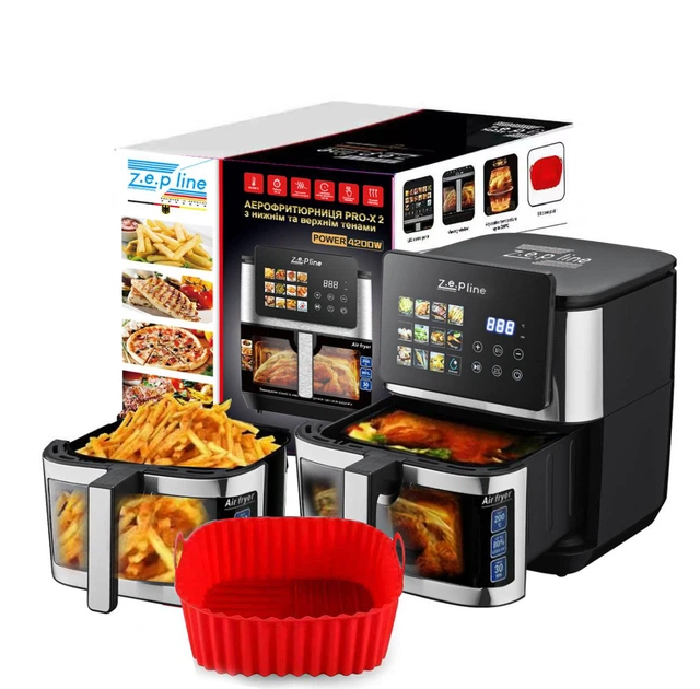 Аэрогриль ZepLine ZP-00236 4200 Вт 12 л Черный (GR-05519)