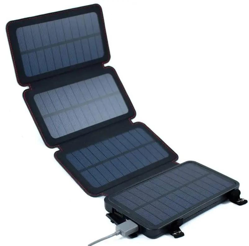 Зарядное устройство Solare Power Bank на солнечных батареях с фонариком 25000 mAh Зарядное устройство Solare Power Bank на солнечных батареях с фонариком 25000 mAh