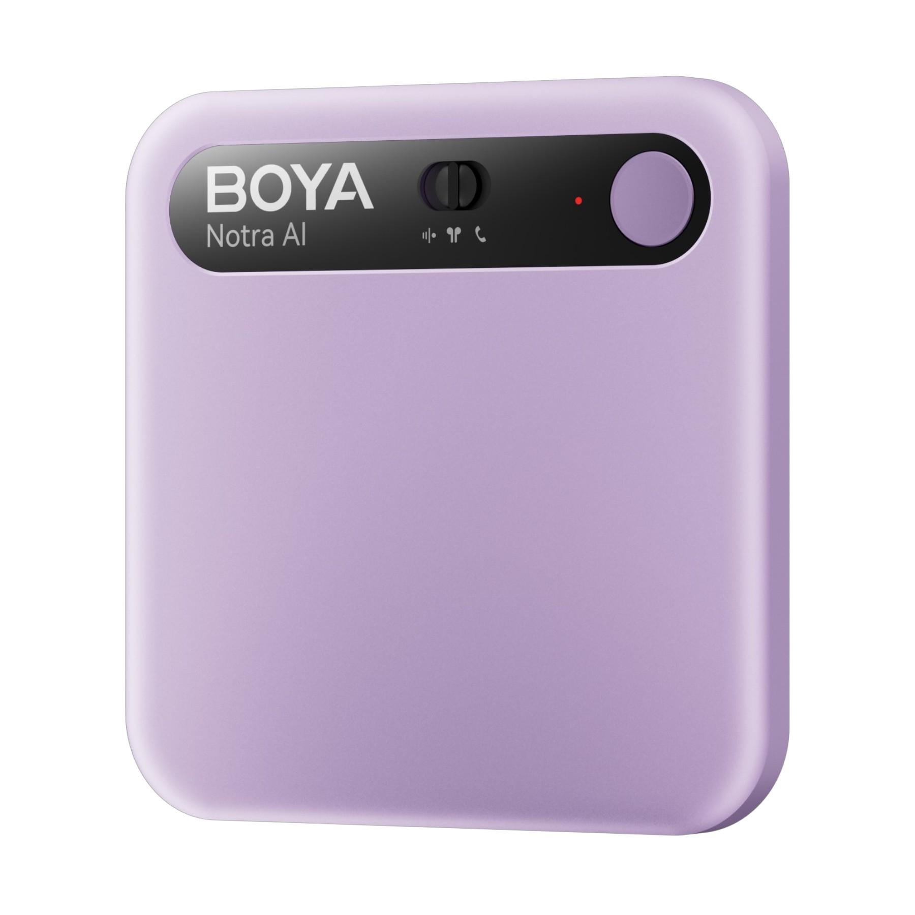 Диктофон AI Boya Notra з транскрипцією записом дзвінків та Bluetooth 64 ГБ Purple (50089)