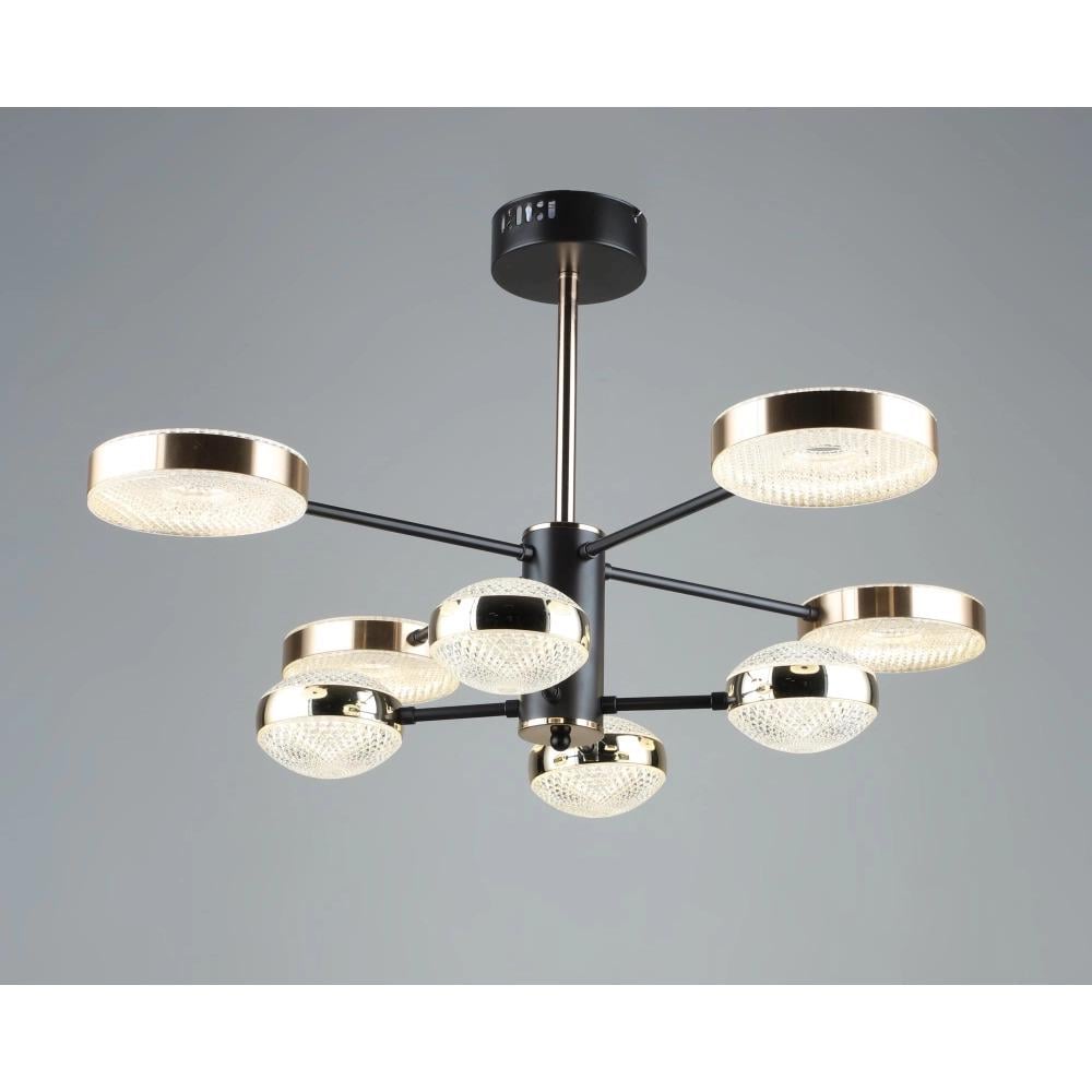 Люстра світлодіодна акрилова Sirius B YH871/4+4 COFFEE+GD (27451362)