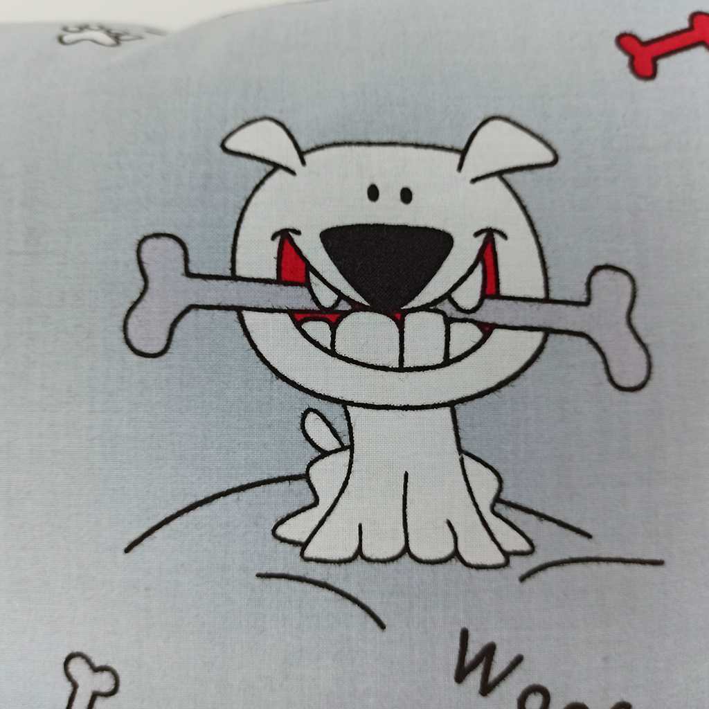 Наволочка Бульдоги на сером 40х40 см хлопок (SH-4019-TXPWCO-UA-25) - фото 4