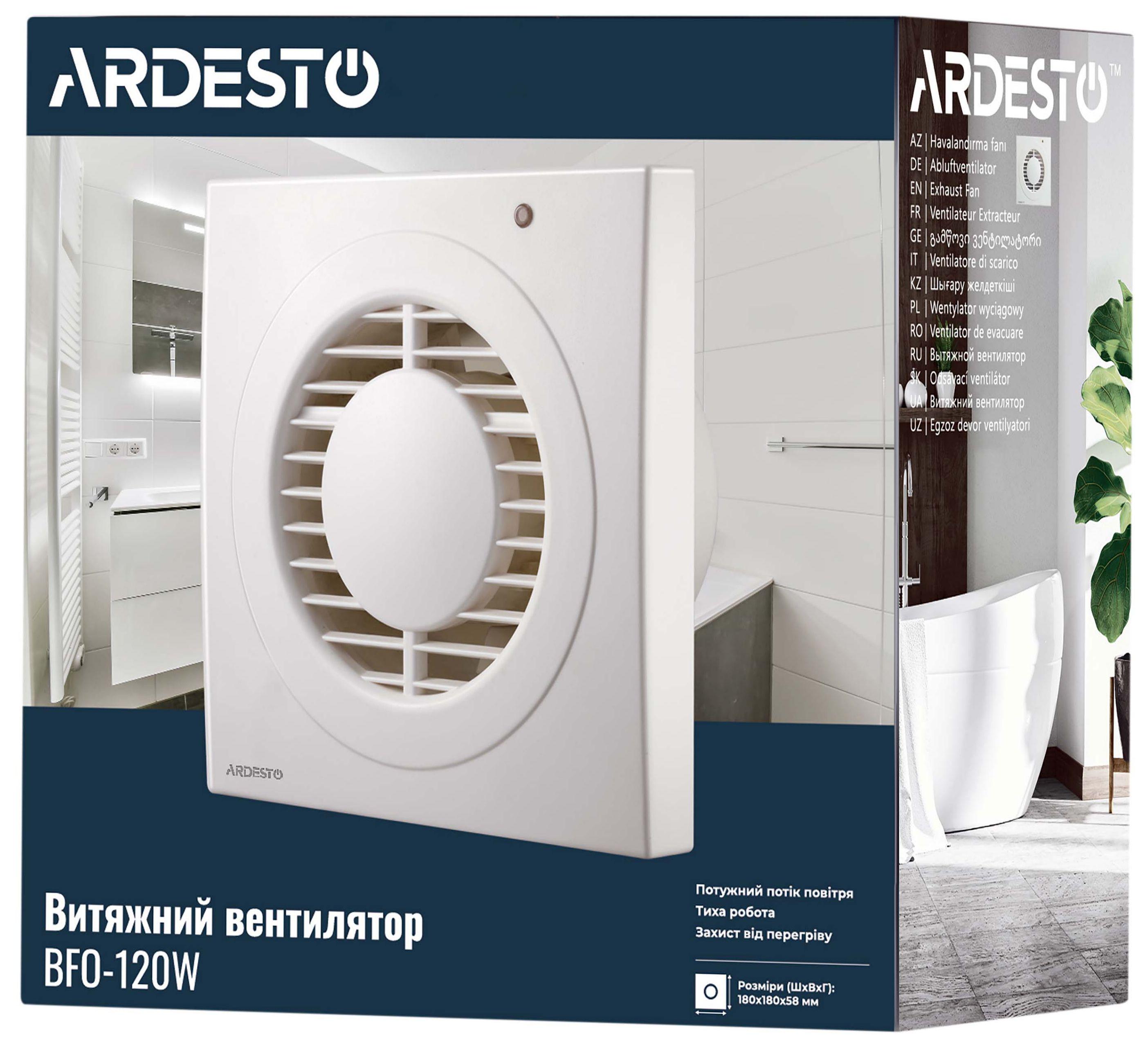 Вытяжной вентилятор Ardesto BFO-120 W - фото 9