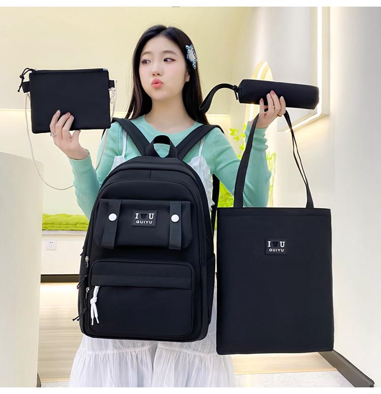 Шкільний рюкзак для дівчинки 4в1 Чорний (SG5575-5) - фото 3 Шкільний рюкзак для дівчинки 4в1 Чорний (SG5575-5) - фото 3