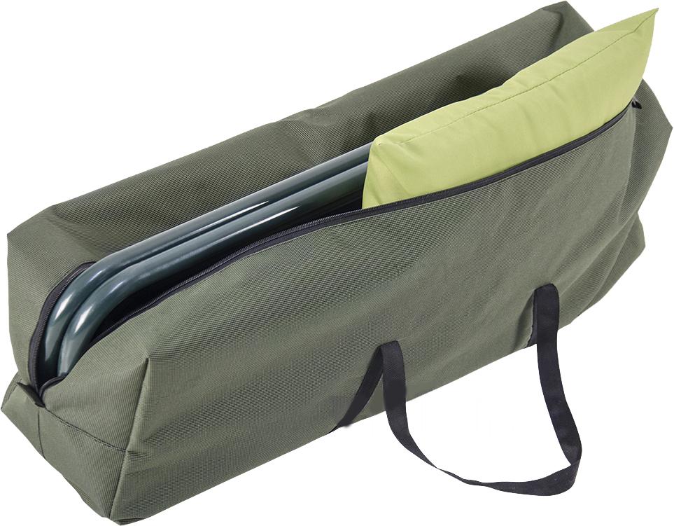 Раскладушка Vitan Compact Bag D25 с каркасом из стали 25х77х200 см Green - фото 2