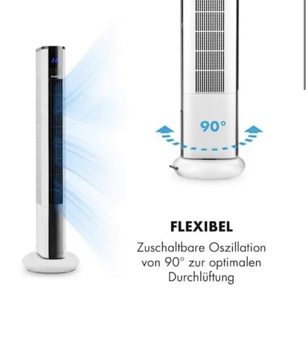 Вентилятор вежа Klarstein Skyscraper дистанційне керування 3G 48 Вт 1633 м3/год - фото 2