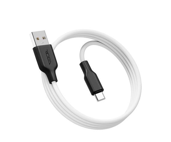 Data-кабель Ridea RC-AI21 USB AirSiliconePro 3A Type-C 1 м White/Black