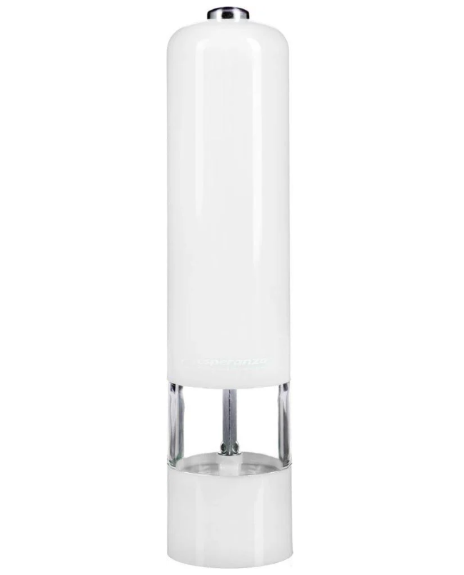 Мельница для помола электрическая Esperanza 5x5x24 см с подсветкой Белая (1799599076)