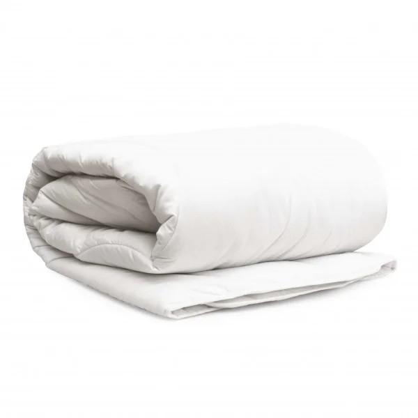 Ковдра полуторна стьобана Viluta Soft Лебяжий пух 21376 140x205 см Білий (8-6-5148715)