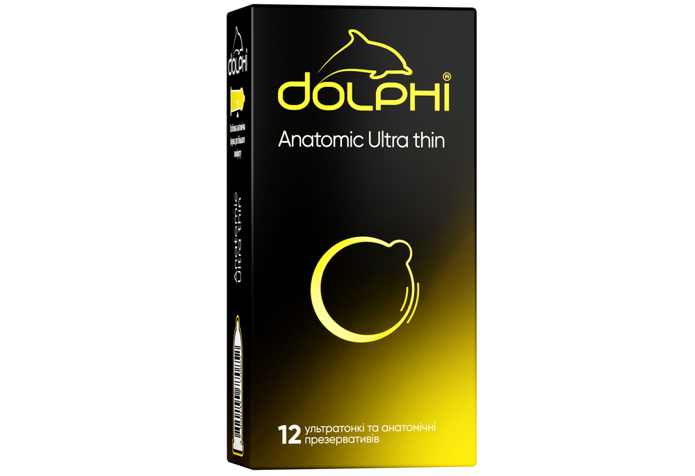 Презервативи DOLPHI Anatomic Ultra thin надтонкі 12 шт (ПDК00033)