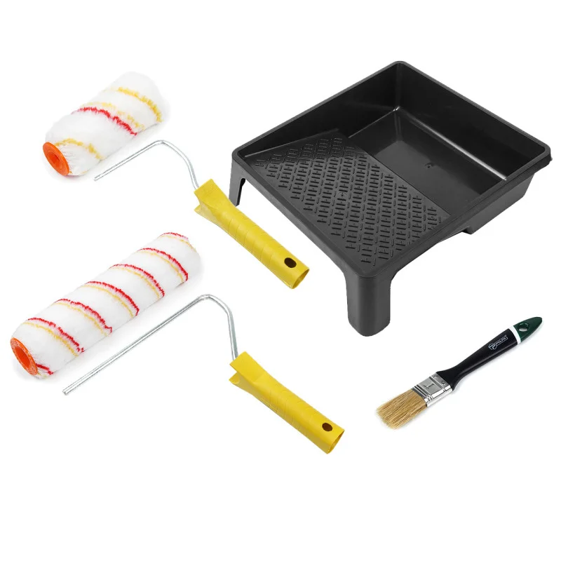 Малярный набор Polax валики "Роял" ванночка и кисть "Английская" 1" (335-40)