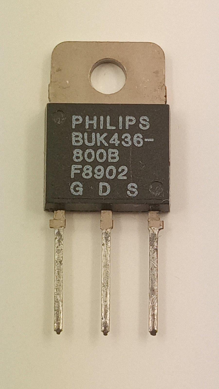 Транзистор BUK436-800B 4A 800V SOT199 (02706)