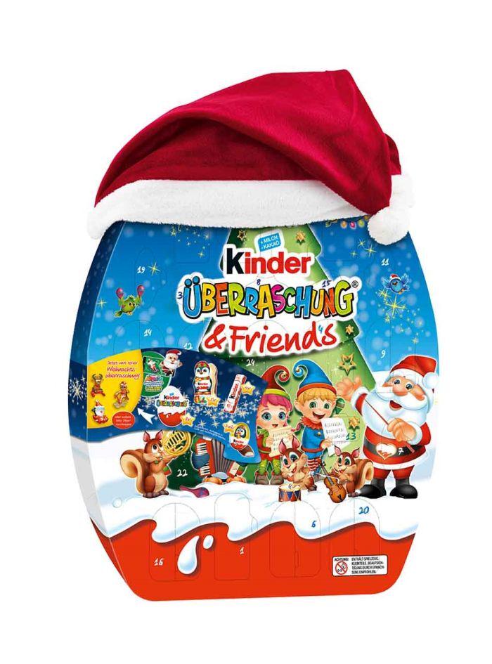 Адвент календар Kinder Uberraschung and Friends із солодощами 404 г