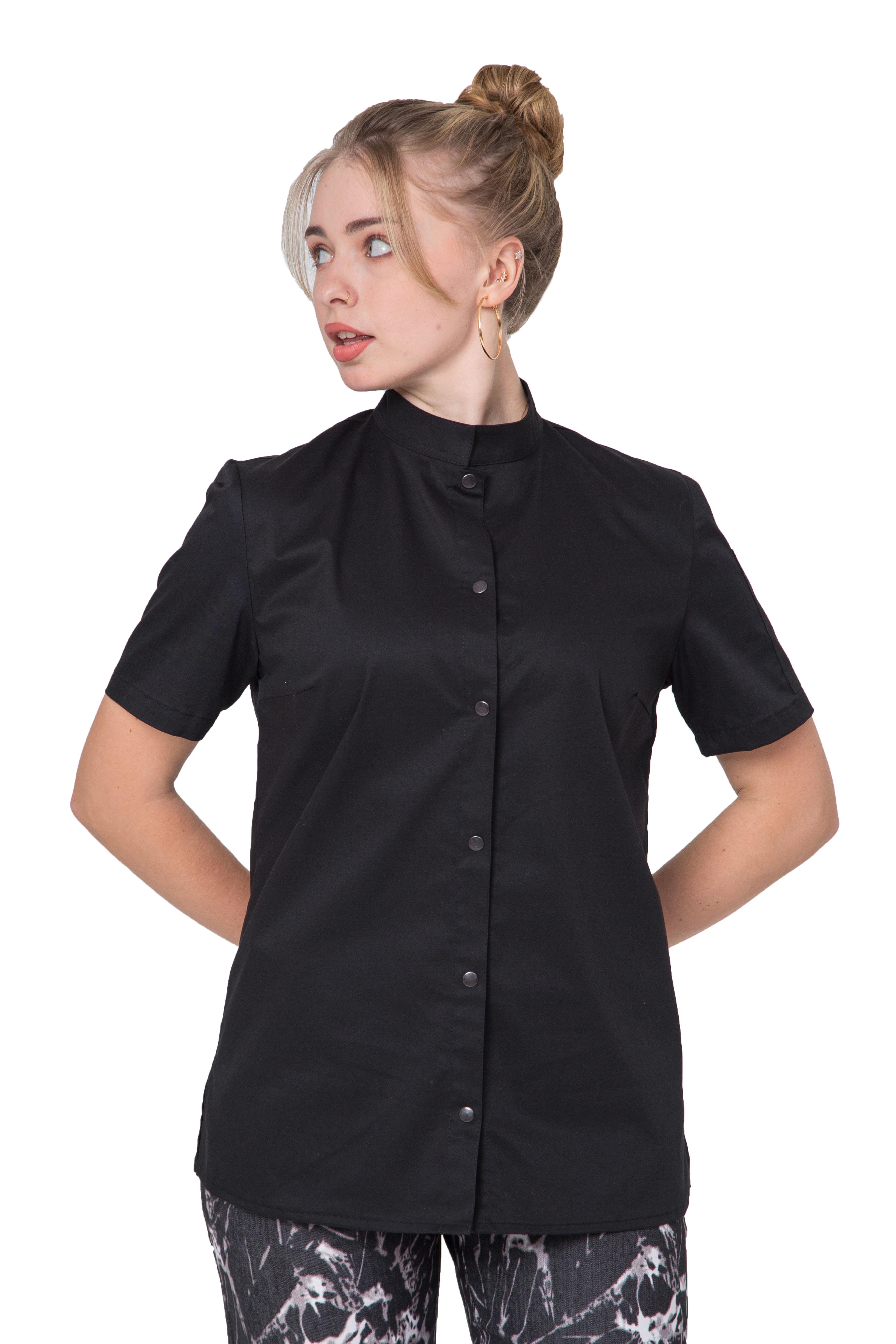 Кітель жіночий кулінарний Мінімал S Чорний