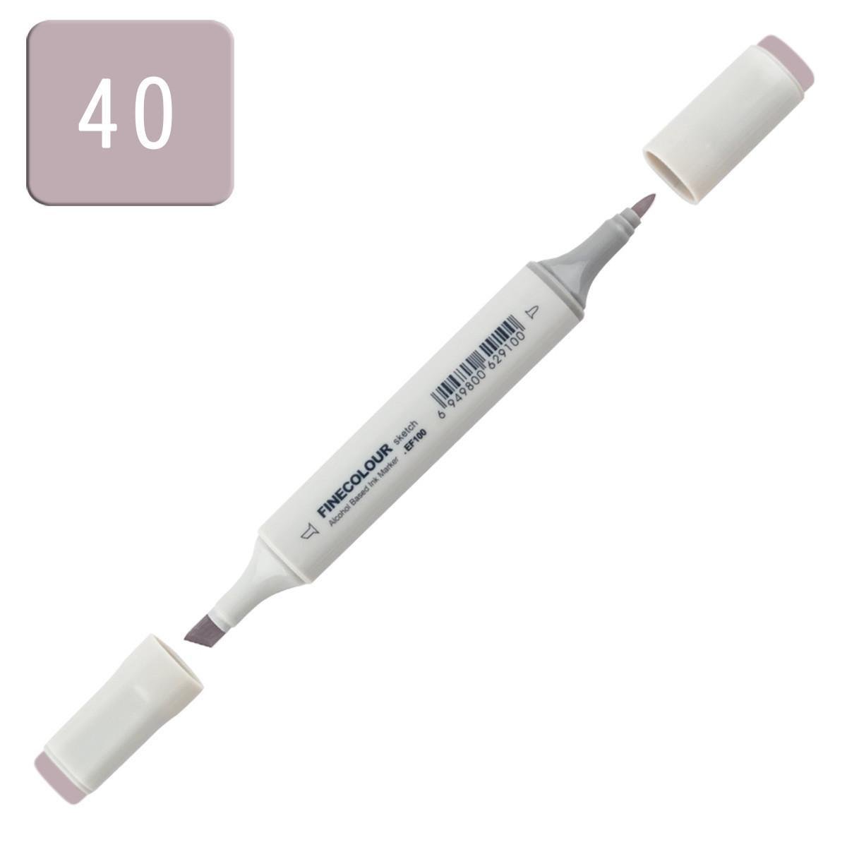 Маркер спиртовой Finecolour Sketchmarker 040 №6 PG40 Пурпурно-серый (EF100-40)